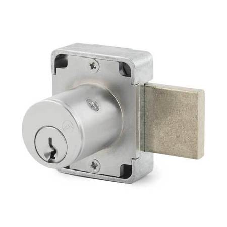 OLYMPUS Olympus: 500DR - Cabinet Door Deadbolt Lock 1-3/8" - 26D - Satin Chrome OLY-500DR-26D-138